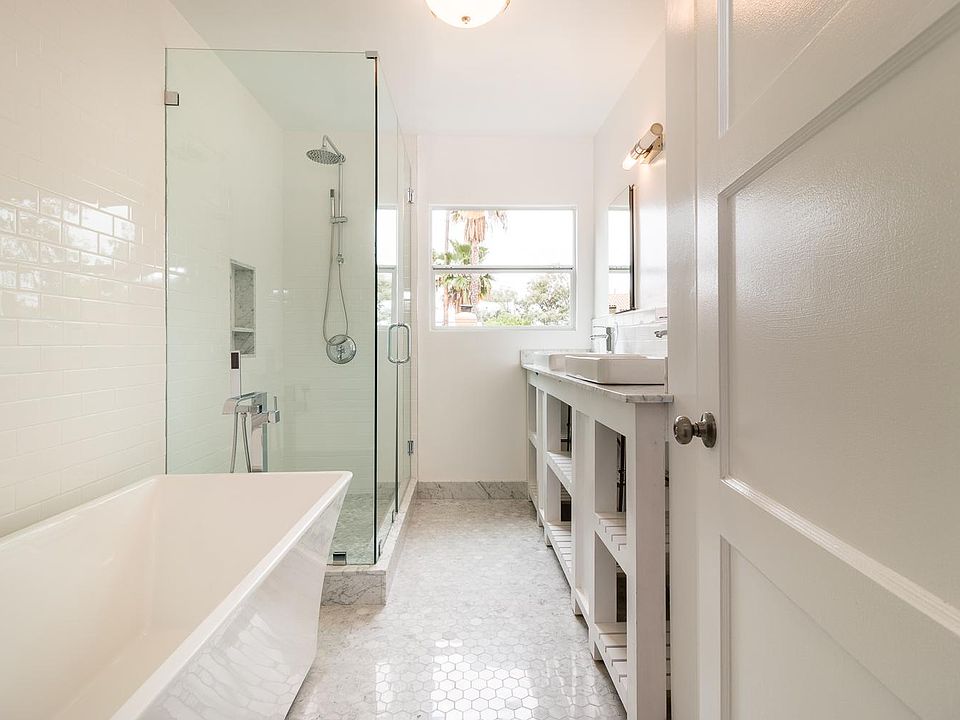 Freshly remodeled bathroom, new tub, shower and jack and jil