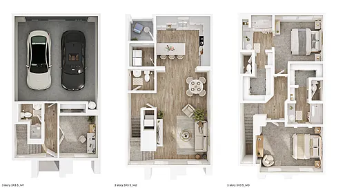 Floor plan 3X3 5B-T