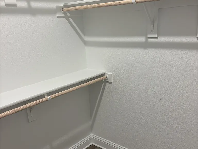 Spacious his & her closet area