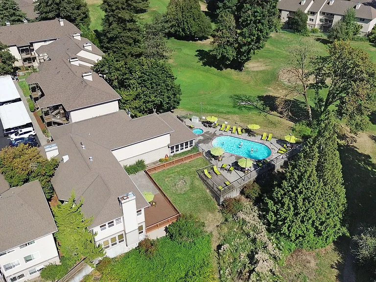 Sky view with pool