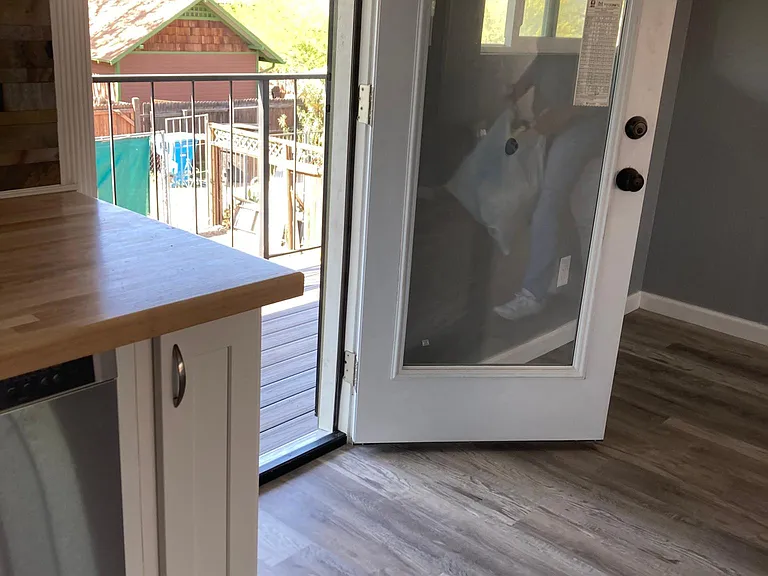 Back patio, next to the kitchen