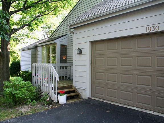 Garage side entrance/patio