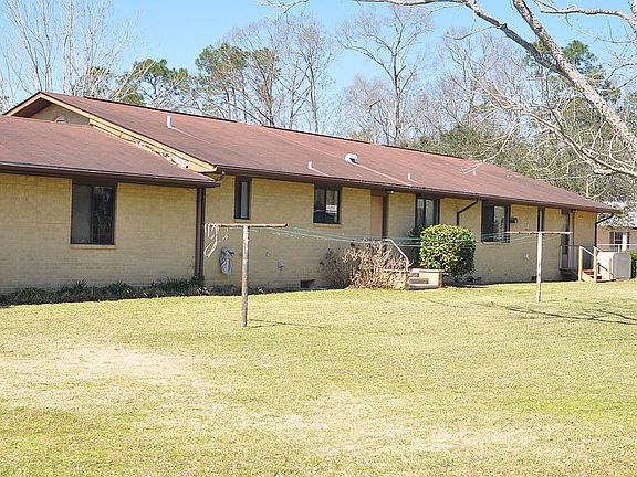 Back yard with steps