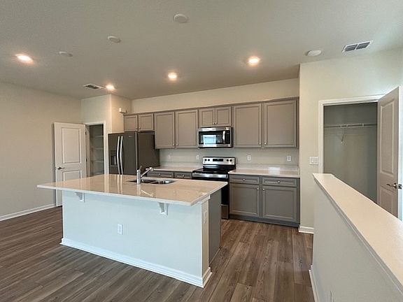 Kitchen with coat closet