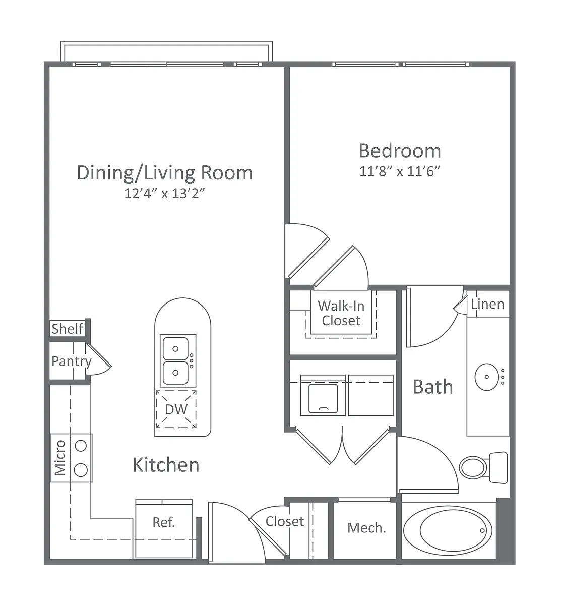 Floor plan A1, A1A