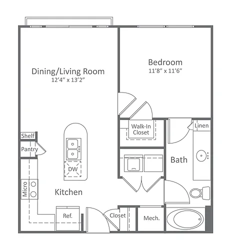 Floor plan A1, A1A