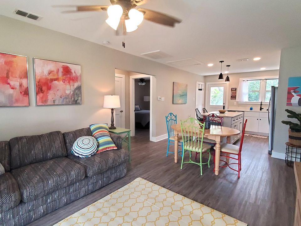 Family room with pull-out couch