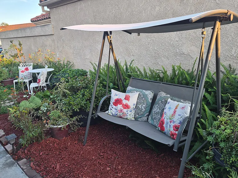 front yard sitting area