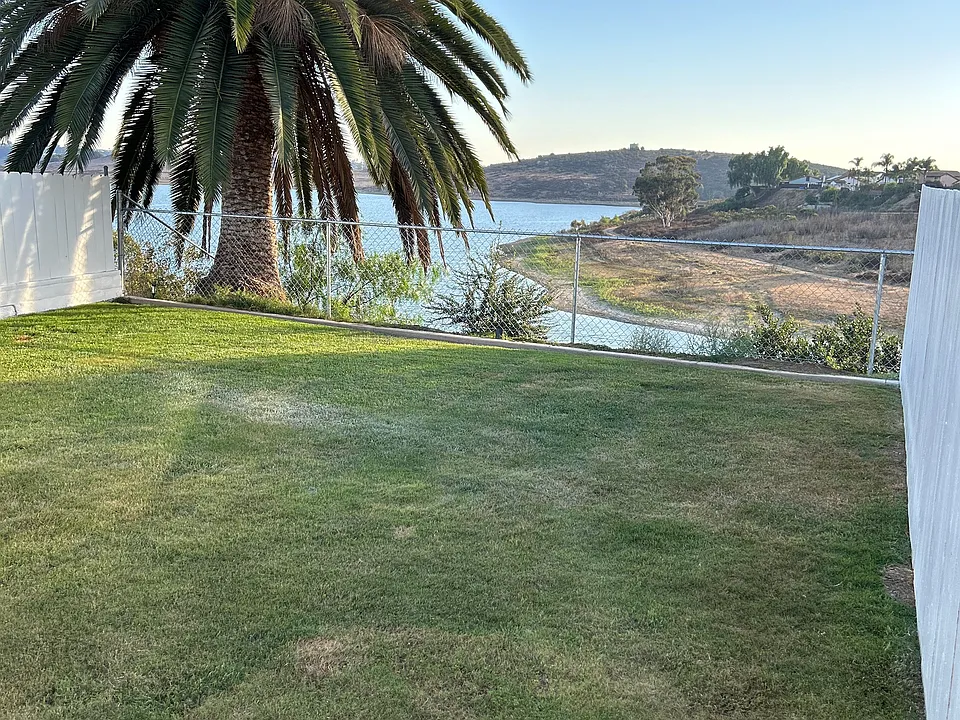 Large Backyard with lake view