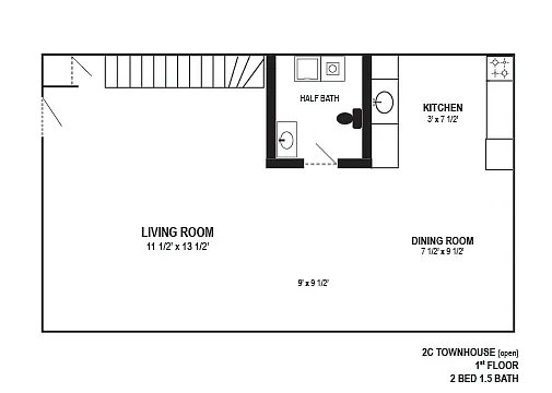 Floor plan 2C Open