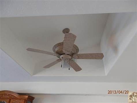 FAMILY ROOM FAN, CONTROLS ON WALL WITH DIMMER