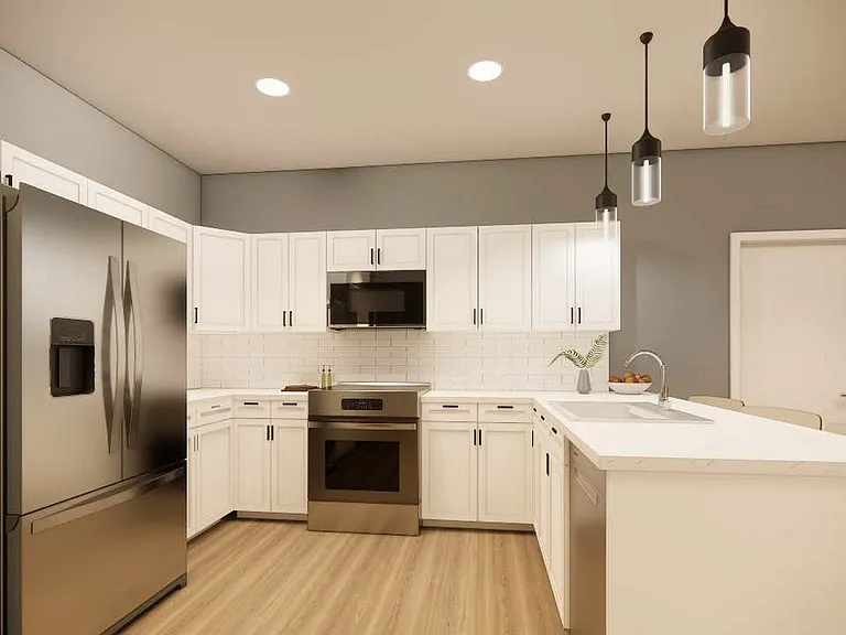 Kitchen with Quartz Countertops