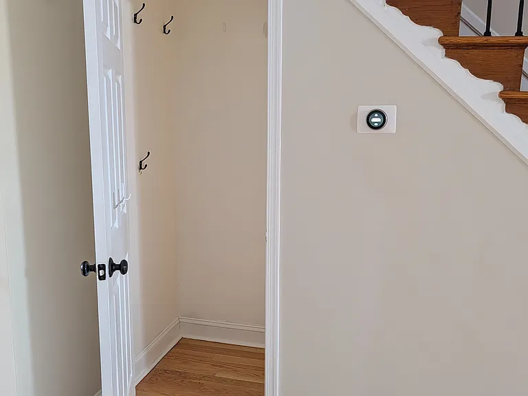 Basement door. Can be used as coat closet.
