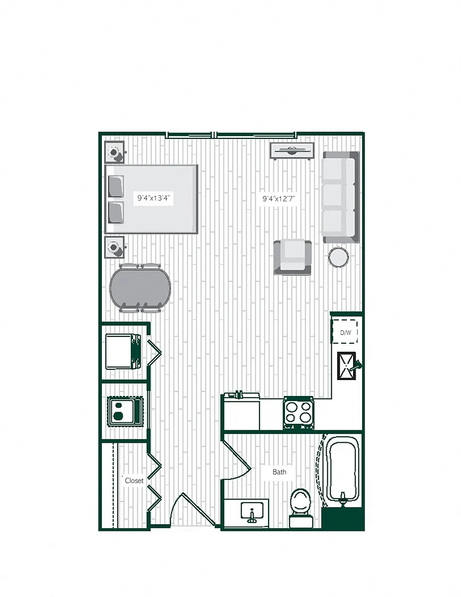 Floor plan Oak ADA