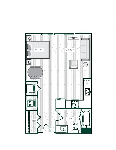 Floor plan Oak ADA