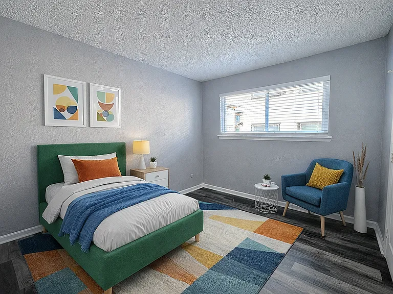 bedrom staged