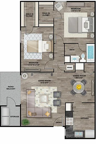 Floor plan 2/1.00