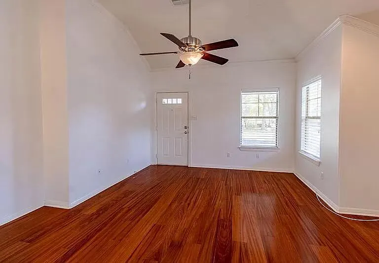living room to front door