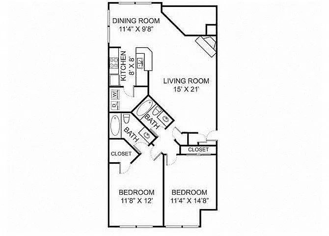 Floor plan B1 Renovated