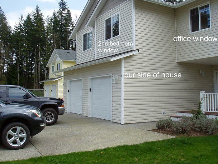 Garage and driveway