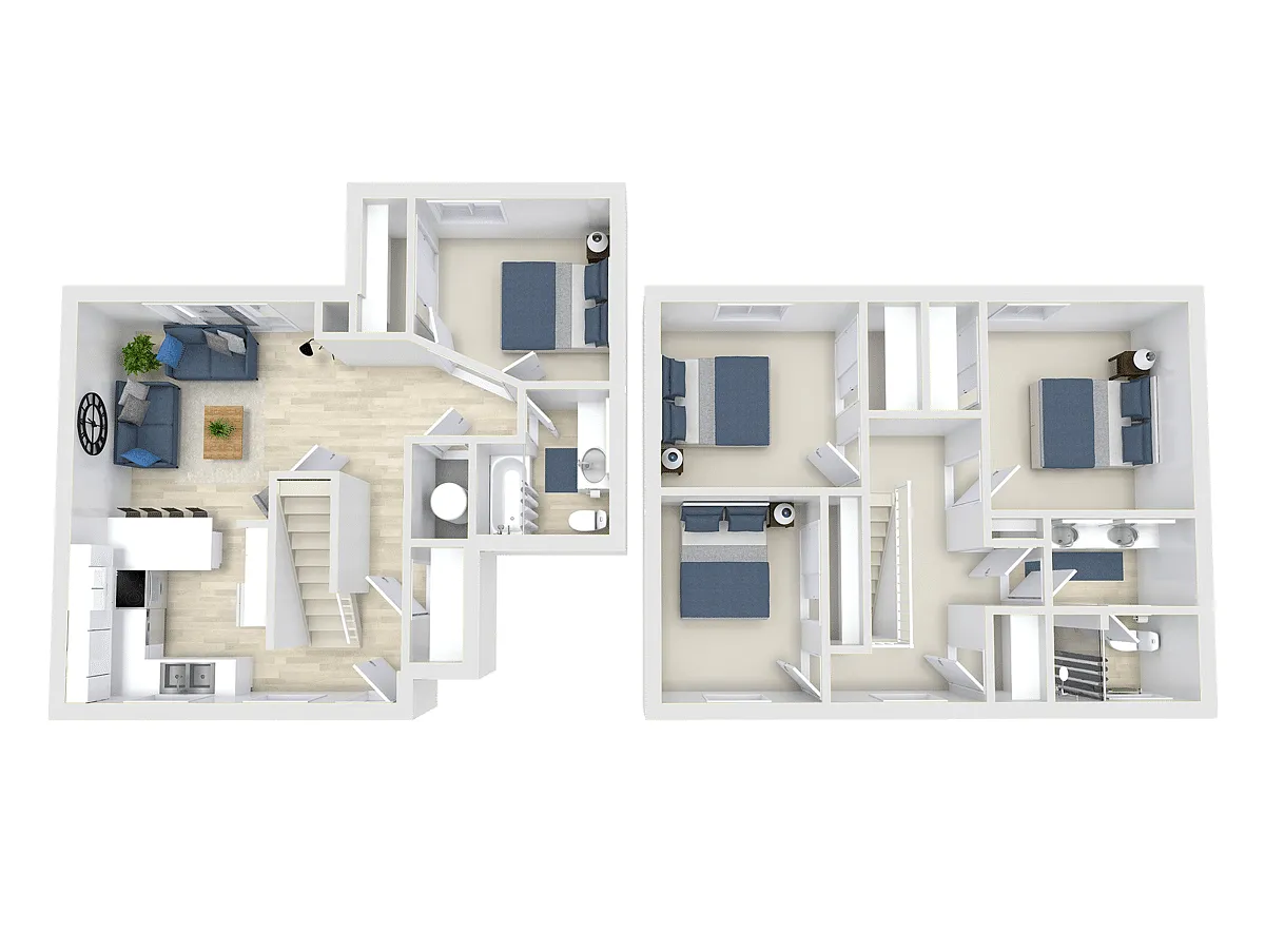 Floor plan Renovated 4bd
