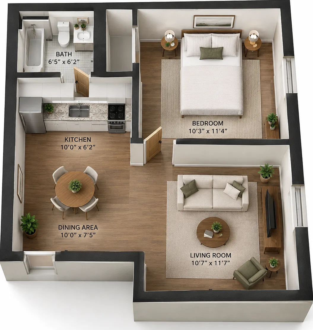 1 bed, $1,099 — Photo 1