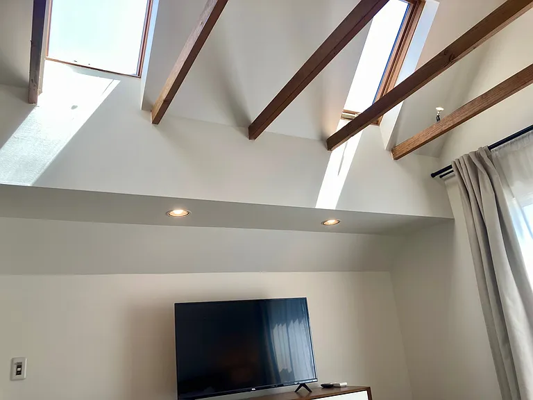 Pot lights and low voltage lighting above.