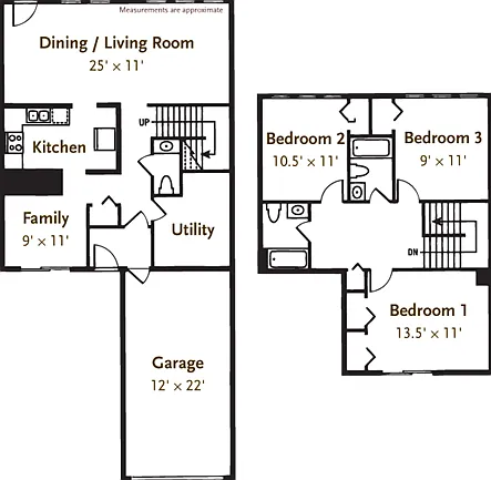3 Bedroom 2.5 Bathroom Townhouse 3 Bedroom 2.5 Bathroom Townhouse
