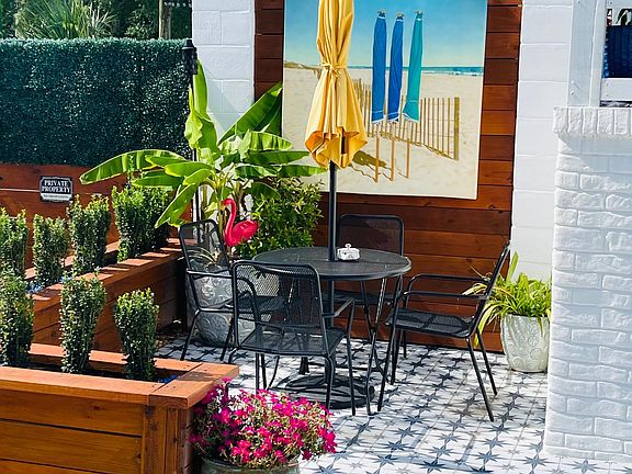 private outdoor patio space