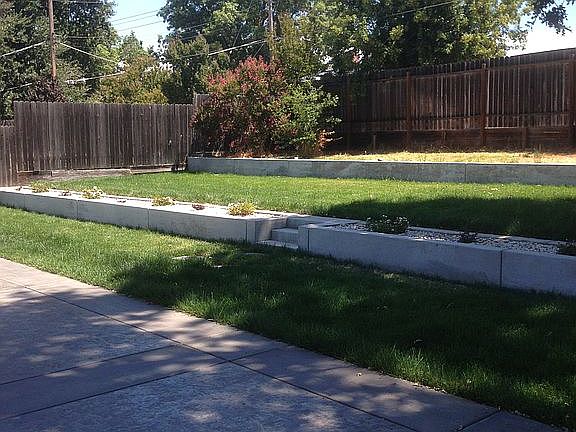 New patio and landscape