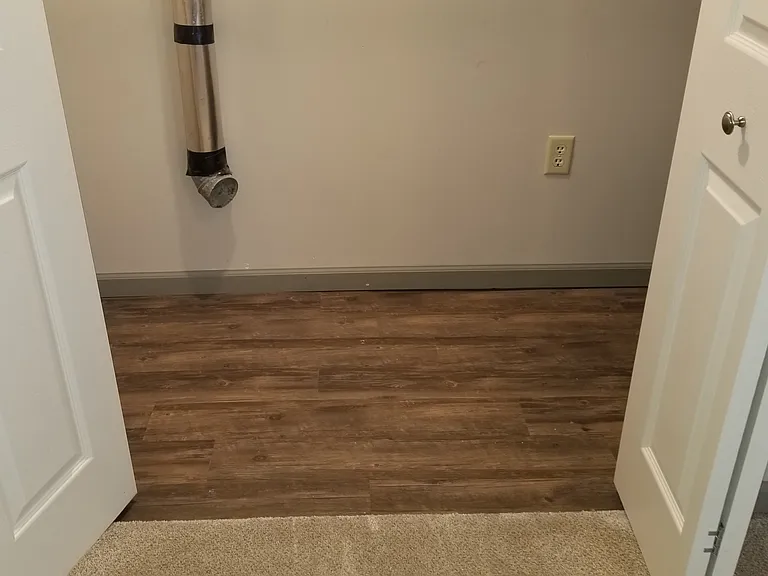 Laundry closet.