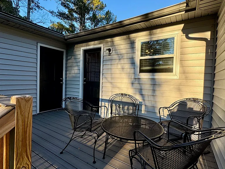 Newly built deck