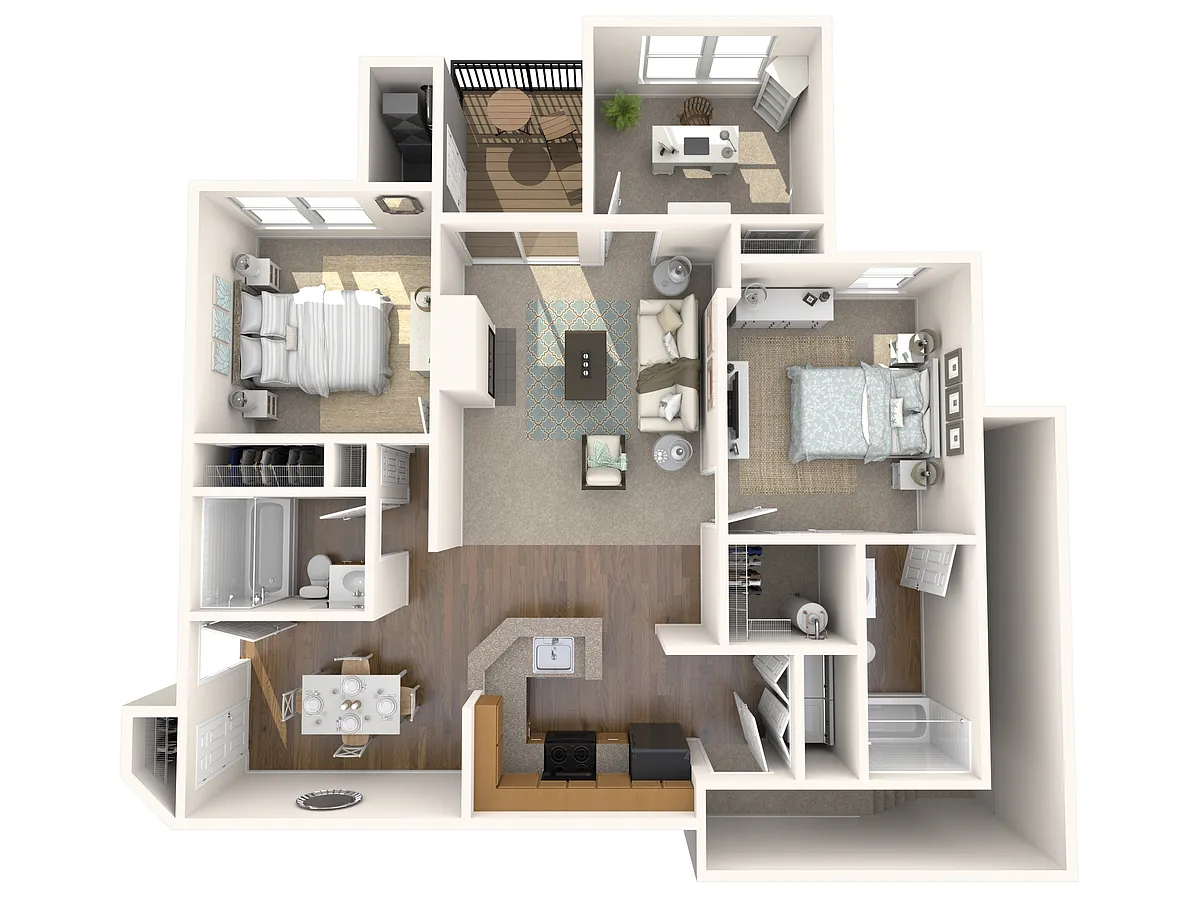 Floor plan 3 Bed 2 bath