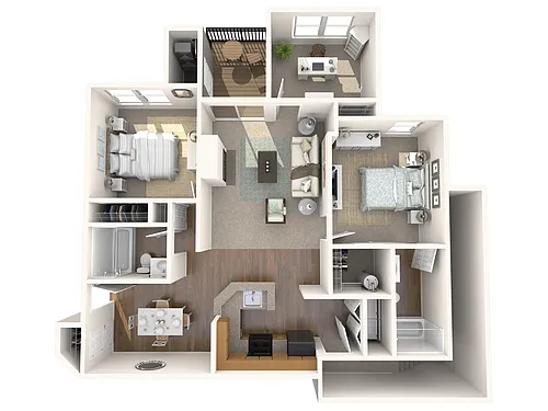 Floor plan 3 Bed 2 bath