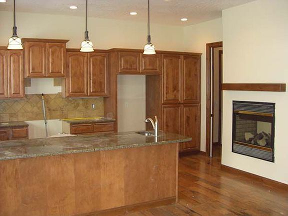 Kitchen with Fireplace