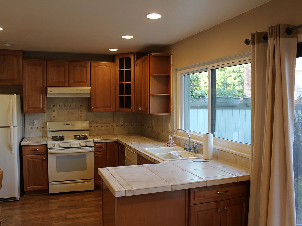 Kitchen and large window