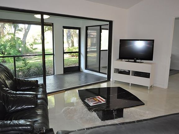 Private view from living room.
