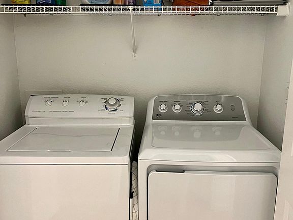 Full-sized washer and dryer