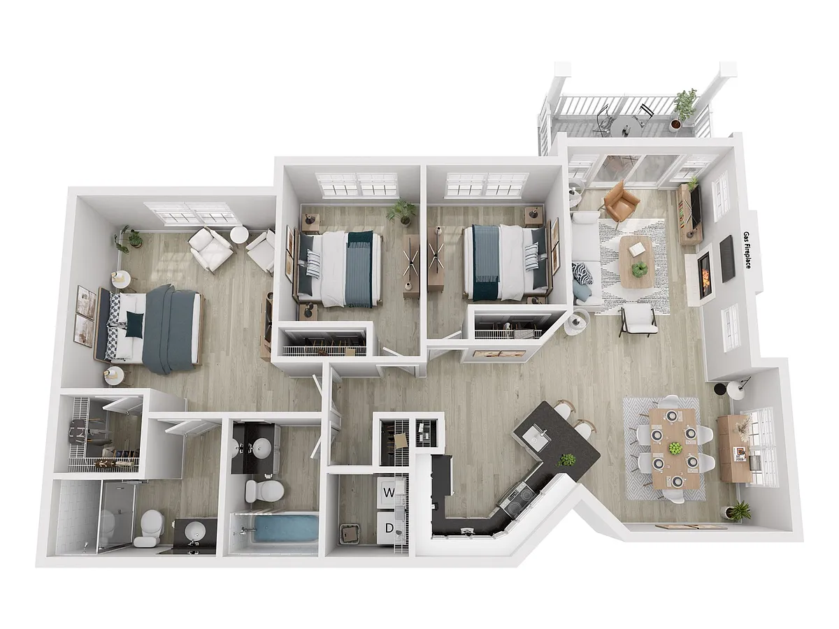 Floor plan 3X2 B