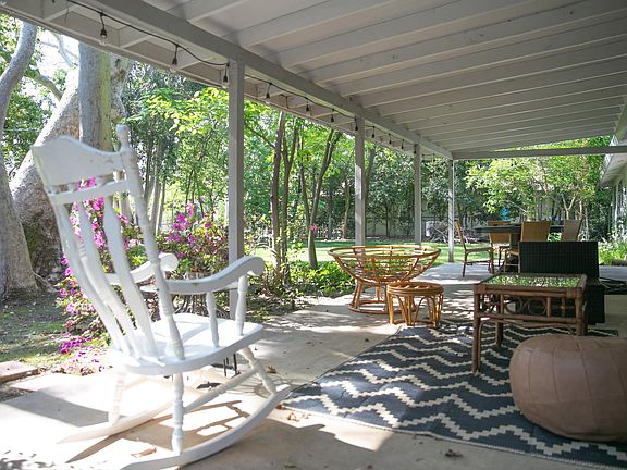 Large attached porch