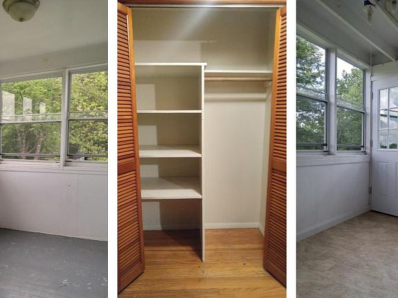 Porch View & Hallway Closet