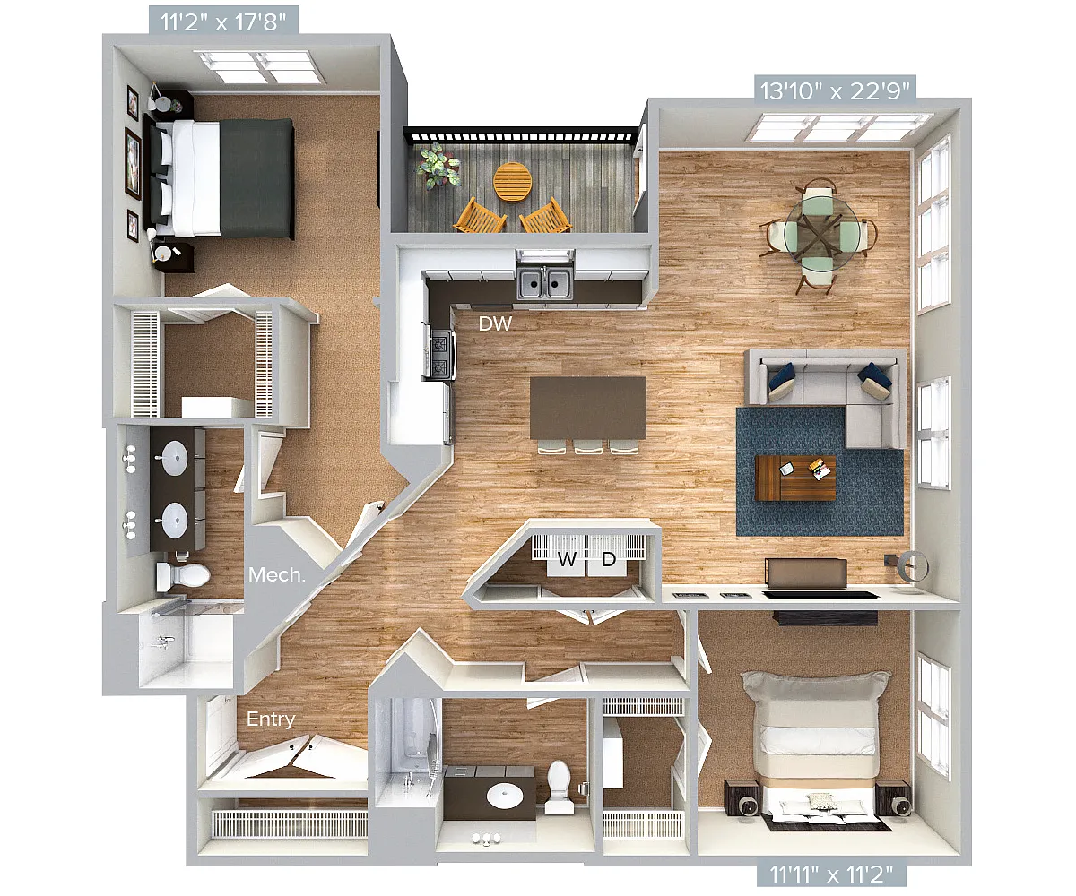 Floor plan BM15U-1254