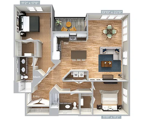 Floor plan BM15U-1254
