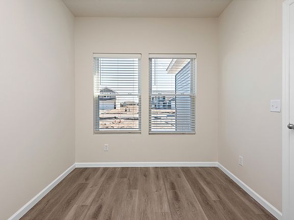 There is a dining room off of the kitchen