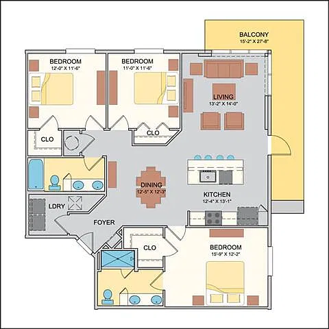 Floor plan Kaleidoscope 32B