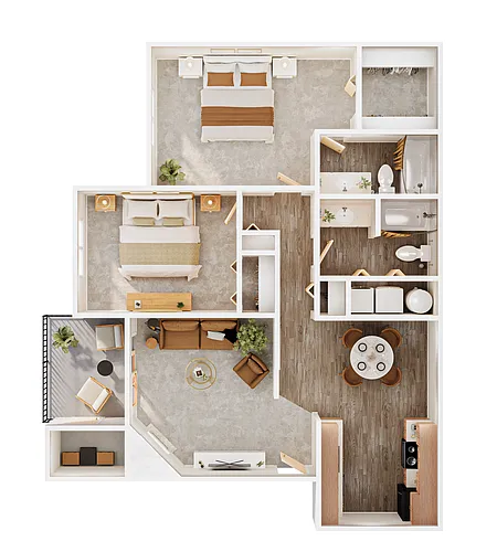 Floor plan 2X2