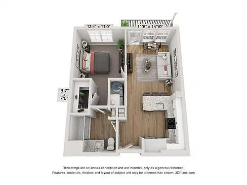 Floor plan A1 - Indigo