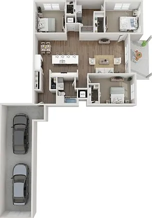 Floor Plan 3A | Seasons at North Aurora | Apartments in North Aurora, IL Floor Plan 3A | Seasons at North Aurora | Apartments in North Aurora, IL