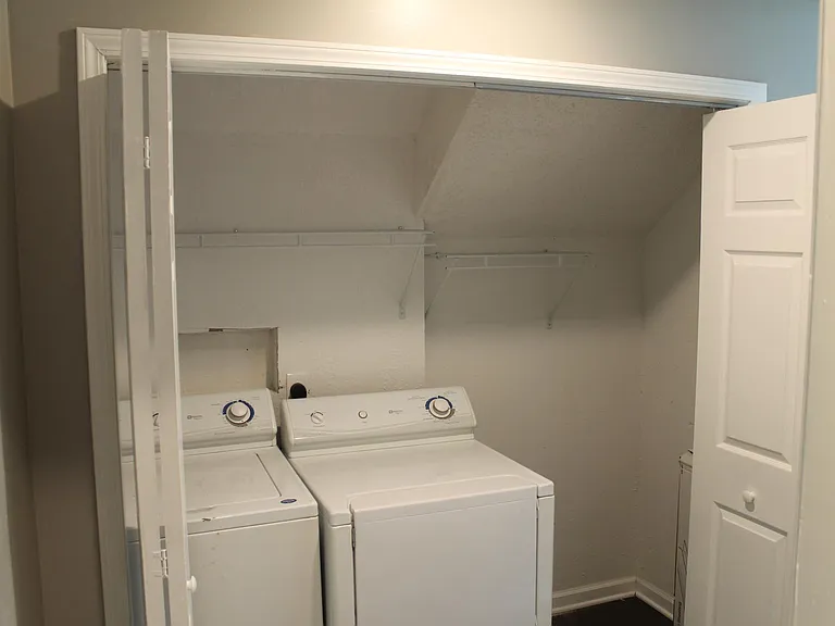 Family room with Laundry area