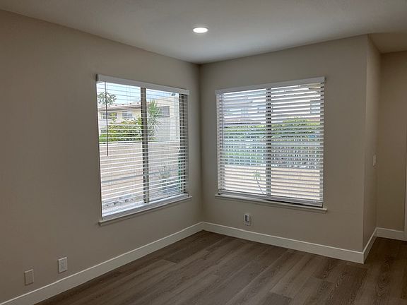 Natural light brightens the living rooms.